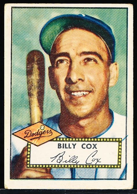Lot Detail 1952 Topps Baseball 232 Billy Cox Dodgers