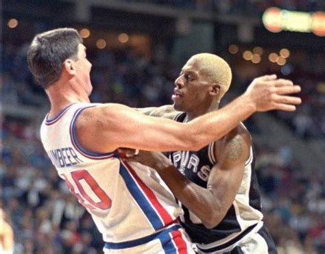 Nba Brawls Bill Lambier Detroit Pistons Vs Dennis Rodman San Antonio Spurs