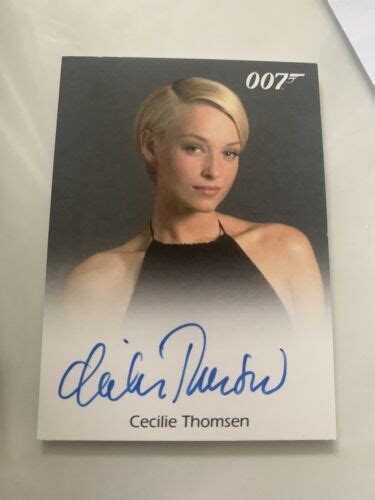 Full Bleed Cecilie Thomsen James Bond Autograph Card Rittenhouse Ebay
