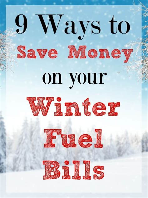 9 Ways To Save Money On Winter Fuel Bills