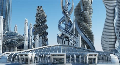 Futuristic Skyscrapers Wirecase