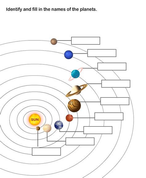 The Solar System Worksheets