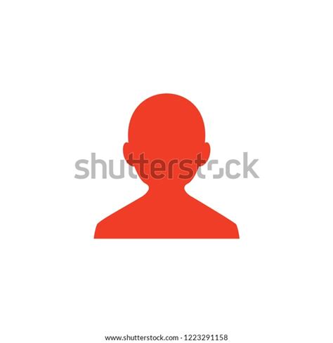 Red Profile Icon Stock Vector Royalty Free 1223291158 Shutterstock