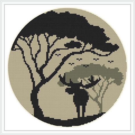 See more ideas about cross stitch patterns, cross stitch, stitch patterns. Moose Cross Stitch Pattern, Animal cross stitch, Landscape ...