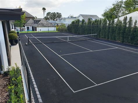 Black Tennis Court Teamturf
