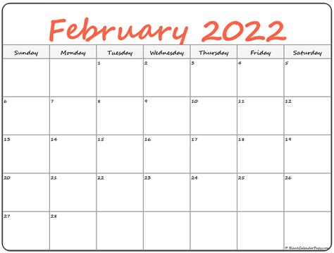 February 2022 Calendar Free Printable Calendar