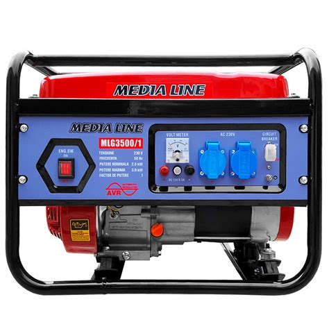 Set Generator Curent Media Line Mlg 35001 3kva Motor 7 Cp Monofazat