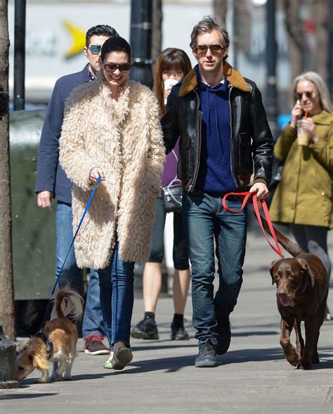 Anne Hathaway Walks Her Dogs Out In New York Hawtcelebs