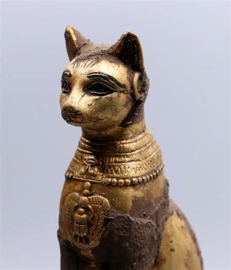rare egypt egyptian bastet antiques cat ubasti gods gold plat carved stone bc for sale egypt