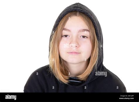 Young Teenage Girl Wearing Hoodie Hi Res Stock Photography And Images