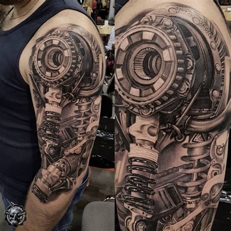 Amazing Tattoo Done By Przemek Pics Biomechanical Tattoo Gear