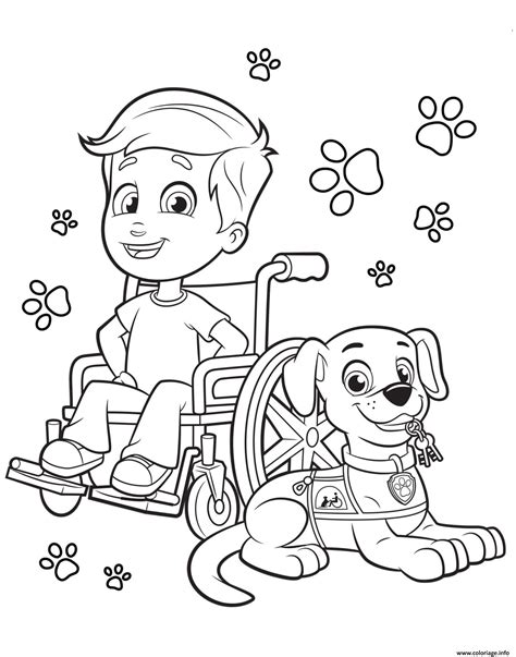 Coloriage auto de course formula 1. Coloriage Chien De Compagnon Avec Un Petit Garcon dessin