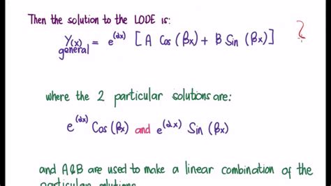 Characteristic Equation 2: Complex Roots - YouTube
