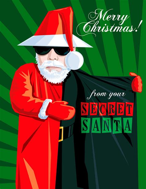 Secret Santa Card Design I Designed This Card To Accompany Flickr