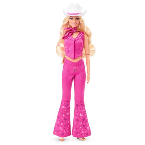 Mattel Barbie The Movie Margot Robbie Doll Pink Western Cowgirl Outfit