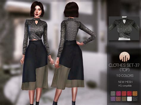 The Sims Resource Clothes Set 37 Top Bd147