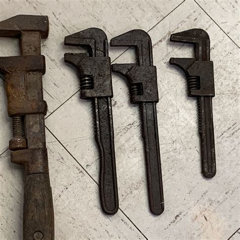 Lot Of Antique Adjustable Wrenches