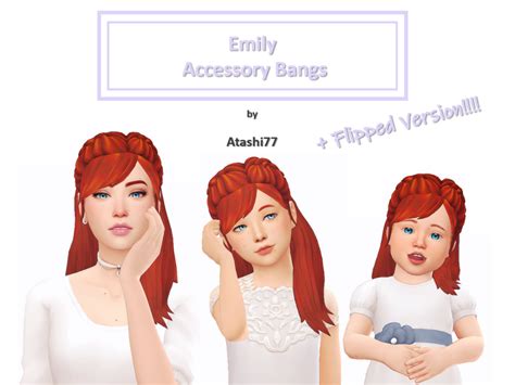 Pin By Grace Persall On Ts4 Accessories Sims 4 Bangs