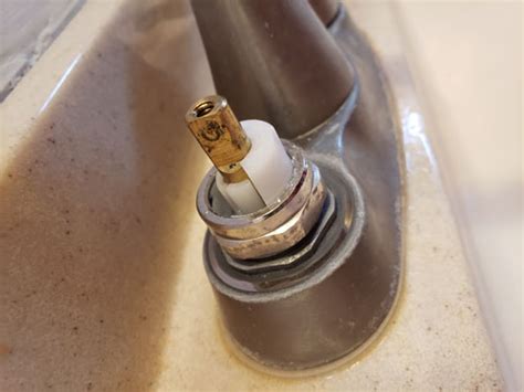Make sure the water is fully shut down by trying to turn on the hot and cold. Bathroom Sink Faucet Handle Came Off - Appliances - DIY ...