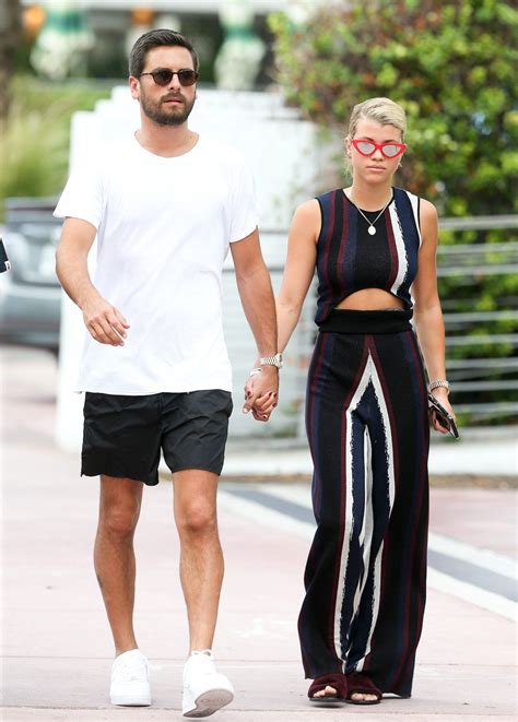 scott disick sofia richie hold hands after on camera make out