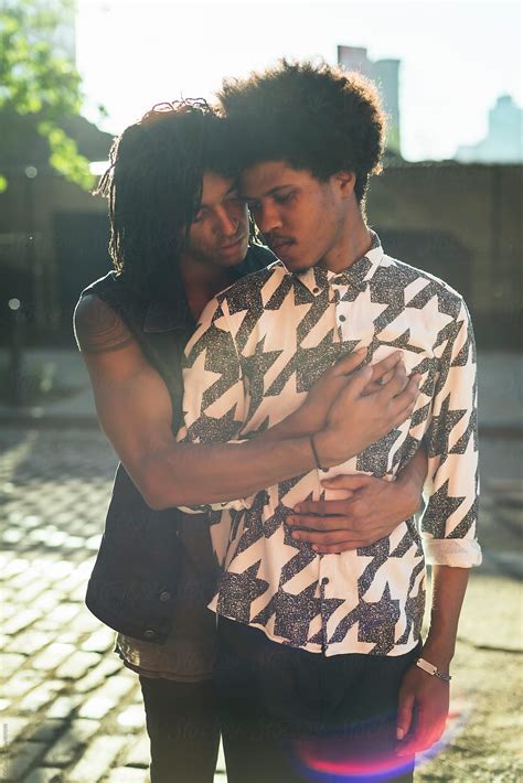 Young Black Gay Couple Portrait By Simone Wave Lifestyle Gay