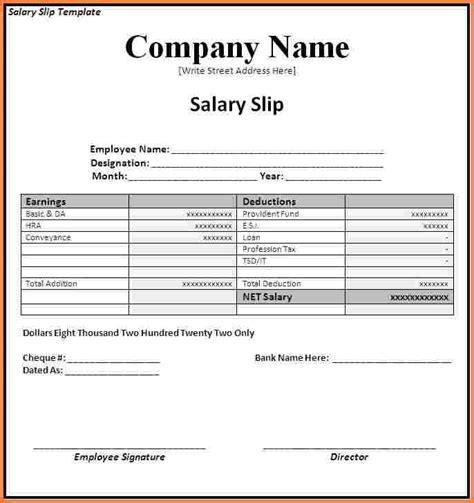 It is really important document as it is proof that the payment has been made. 9+ Salary Slip Examples - PDF
