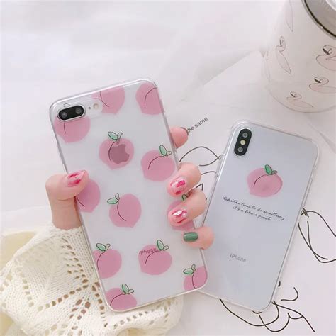 Buy Fruits Juicy Peach Phone Case For Iphone X Cute
