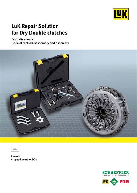 Pdf Luk Repair Solution For Dry Double Clutches · Renault 6 Speed