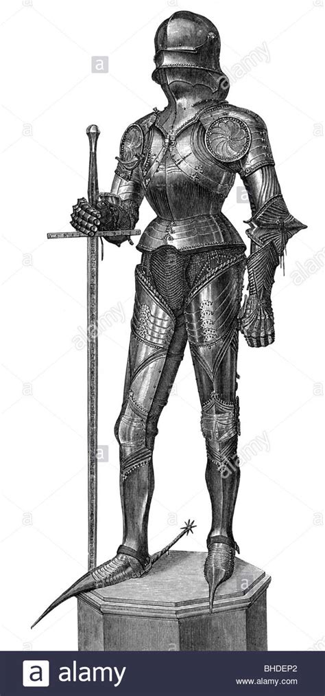 Military Middle Ages Knights Armour Plate Armour Of