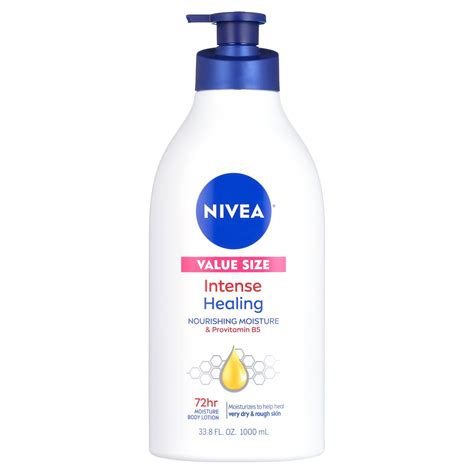 Nivea Intense Healing Body Lotion 72 Hour Moisture For Dry To Very Dry