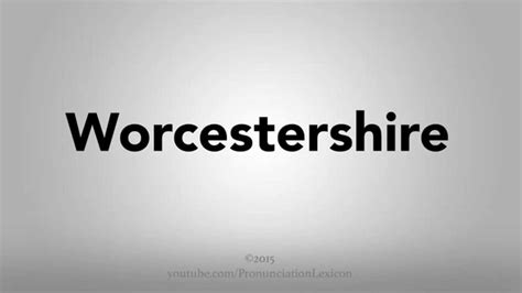 If they do, they have a chance to make a ball from the paper and throw it into the basket. How To Pronounce Worcestershire - YouTube