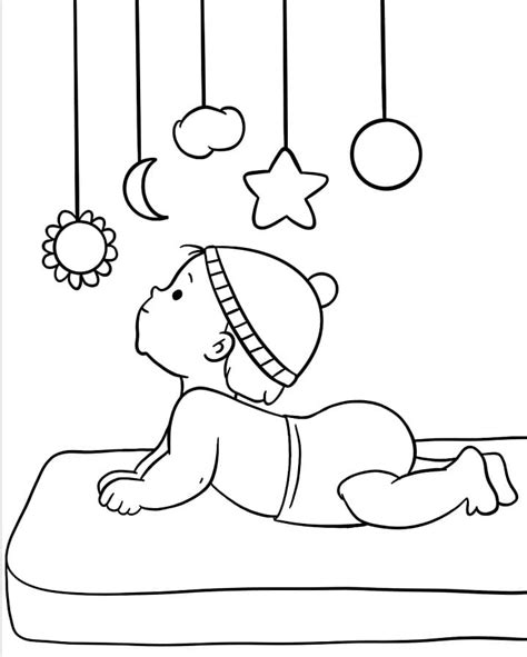Baby Boy Waving Hand Coloring Page Free Printable Coloring Pages For Kids