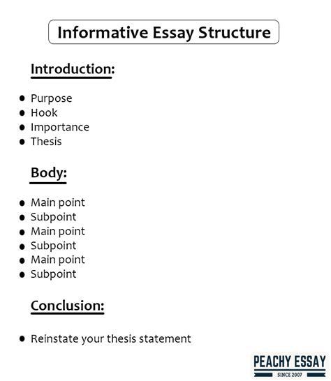 How To Write An Informative Essay Peachy Essay