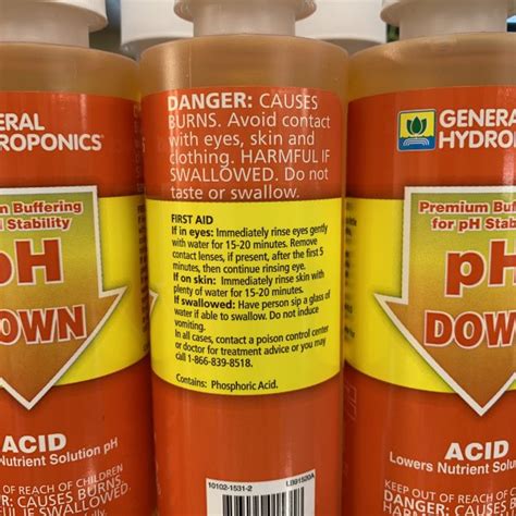 I've been hearing talk that botanicare ph down requires more than general hydroponics or is less concentrated. GH pH Down - Hydroponic Supplies & CBD - The Heights ...