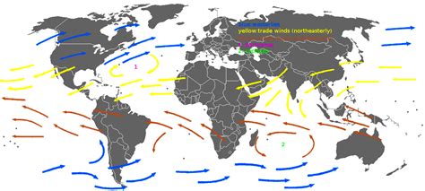 Trade Winds Map Atlantic Fuegoder Revolucion