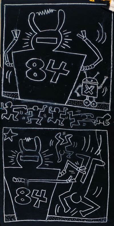 Keith Haring A Pile Of Crowns For Jean Michel Basquiat 1988 Artsy