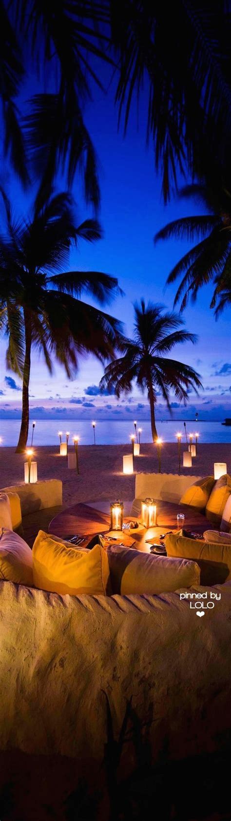 Pin By 🌹beautiful One © On Tropical Paradise Beach At Night