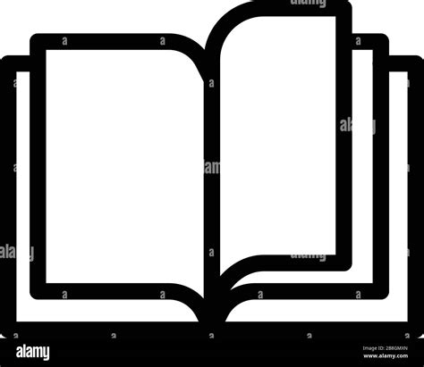 Open Notebook Icon Outline Style Stock Vector Image And Art Alamy