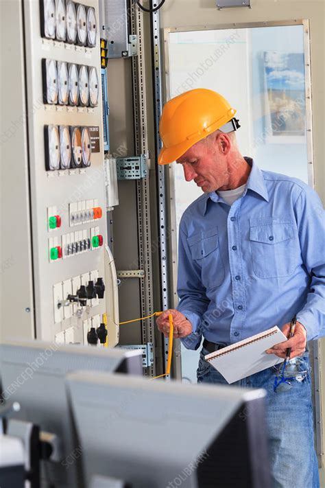 Electrical Engineer At Work Stock Image F0177937 Science Photo