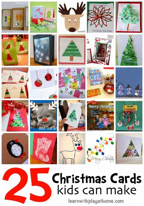 I mean, the simplest thing can become stressful and complicated when you have a little one in. Learn with Play at Home: 25 Christmas Card ideas Kids can ...