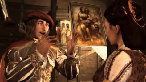 Ezio Meets Leonardo Da Vinci Assassin S Creed 2 Florence Friend Of