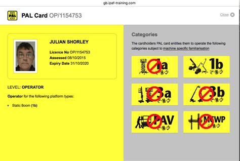 Ipaf Work Certificate And Card Jules Total Access