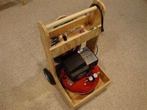 Air Compressor Cart Woodworking Journal Easy Woodworking Ideas