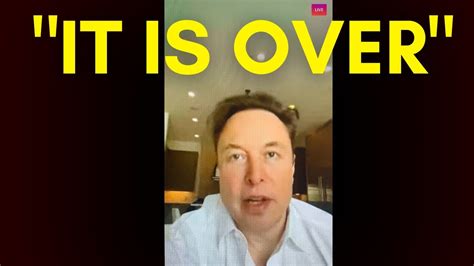 8 Minutes Ago Elon Musk Just Announced A Horrifying Message Youtube