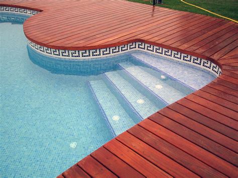 Swimming Pool Tiles Mosaic Pool Wooden Pool