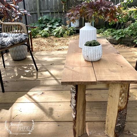 Handmade Table From Scrap Lumber And Raw Wood Legs Jennifer Rizzo