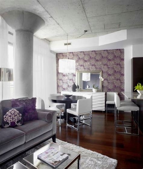 Decorating With Purple Centsational Style Modern Living Room