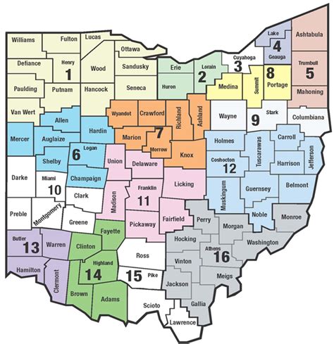 Ohio Map Regions