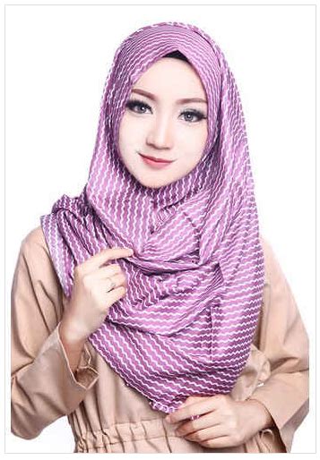 Contoh Model Hijab Modern Pashmina Rayon Terbaru 2016