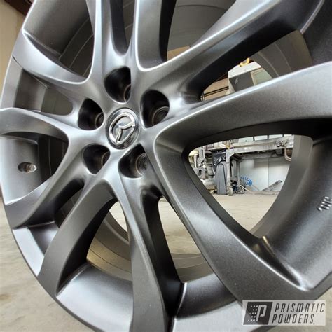 Mazda Wheels Featuring Graphite Charcoal Prismatic Powders